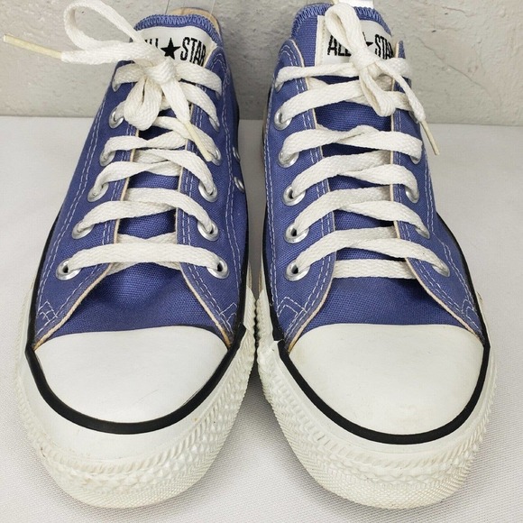 VINTAGE CONVERSE ALL STAR MADE IN THE USA Low Top Blue Canvas Sneakers main image 15